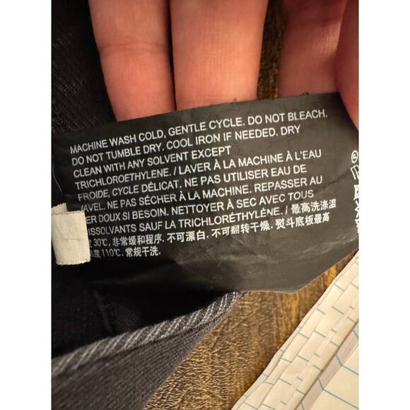 Theory Men's Black Stretch Twill Straight leg Pants Size 36 - Picture 6 of 7